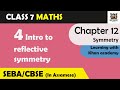 4. Introduction to reflective symmetry | Class 7 - Chapter 12 Symmetry (SEBA)