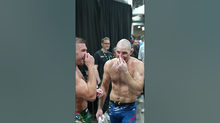nothing but respect backstage between Dricus and Sean 🤝 #UFC312
