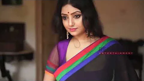 Redheart Saree Lover # Rupsa In Black Transparent Saree Photoshoot HD1080p| Saree Lover | Bong Crush