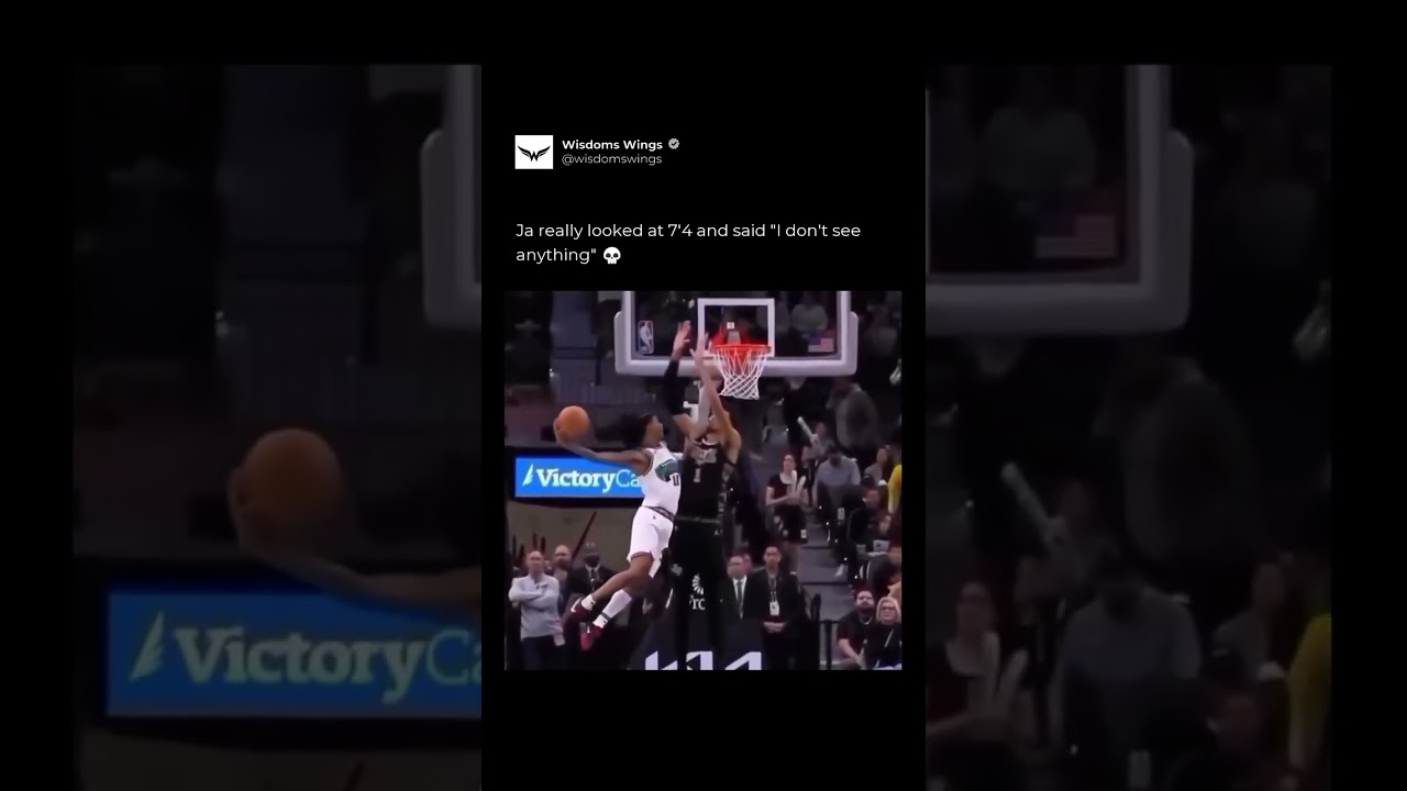 Follow us for more @Wisdoms_Wings #Ja #NBA #Basketball #Hoops #NBAHighlights #Shorts