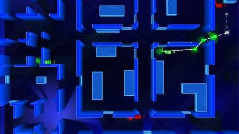 Frozen Synapse: Player 1 (green) vs AI (red) - SPExtermination