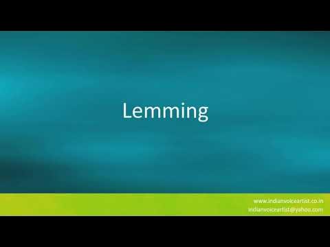 LEMMING definition in American English