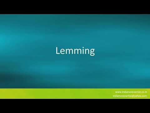 How to Pronounce Lemming 