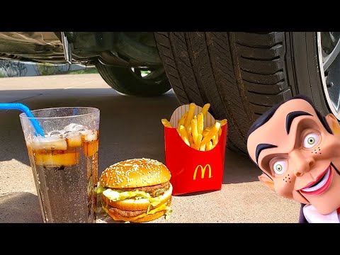 Slappy Does Asmr At The Diner Roleplay Car Vs Burger Crushing Crunchy Soft Things By Car Youtube - burgerfries model roblox