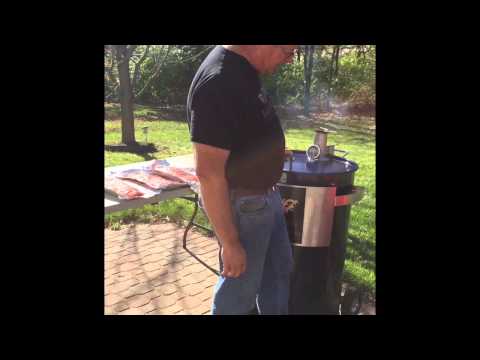 Hunsaker Drum Smoker Glossy Buick Red- 55 Gal