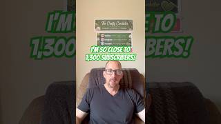 I’M CLOSING IN ON 1,300 SUBSCRIBERS!  LET’S KEEP THAT NUMBER GROWING! #crochet #diy #shorts