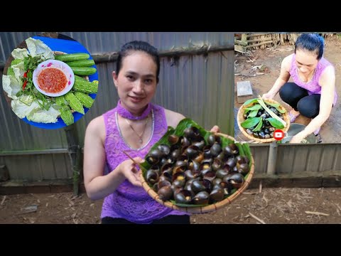 Video Ốc bươu luộc sã lá ổi nước chấm siêu cay hấp dẫn,... - youtube