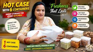 😱 Meesho Ka Sabse Useful Kitchen Storage Set | Hot Case + 6 Containers Review @meeshoapp 