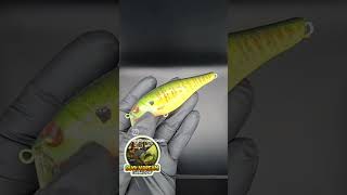 Bluegill paint on the Wakebait #bucknbreamcustomlures #customcrankbait #bassfishing