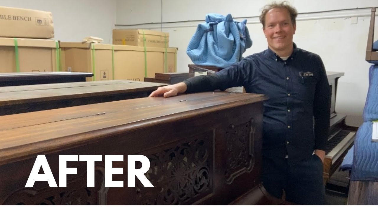AFTER: Refurbished 1880 J & C Fischer Upright - YouTube