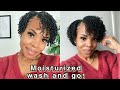 Quick moisturized wash and go for |dry natural hair|