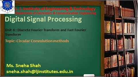 Session 27 Digital Signal Processing Sem 7 EC 06 October