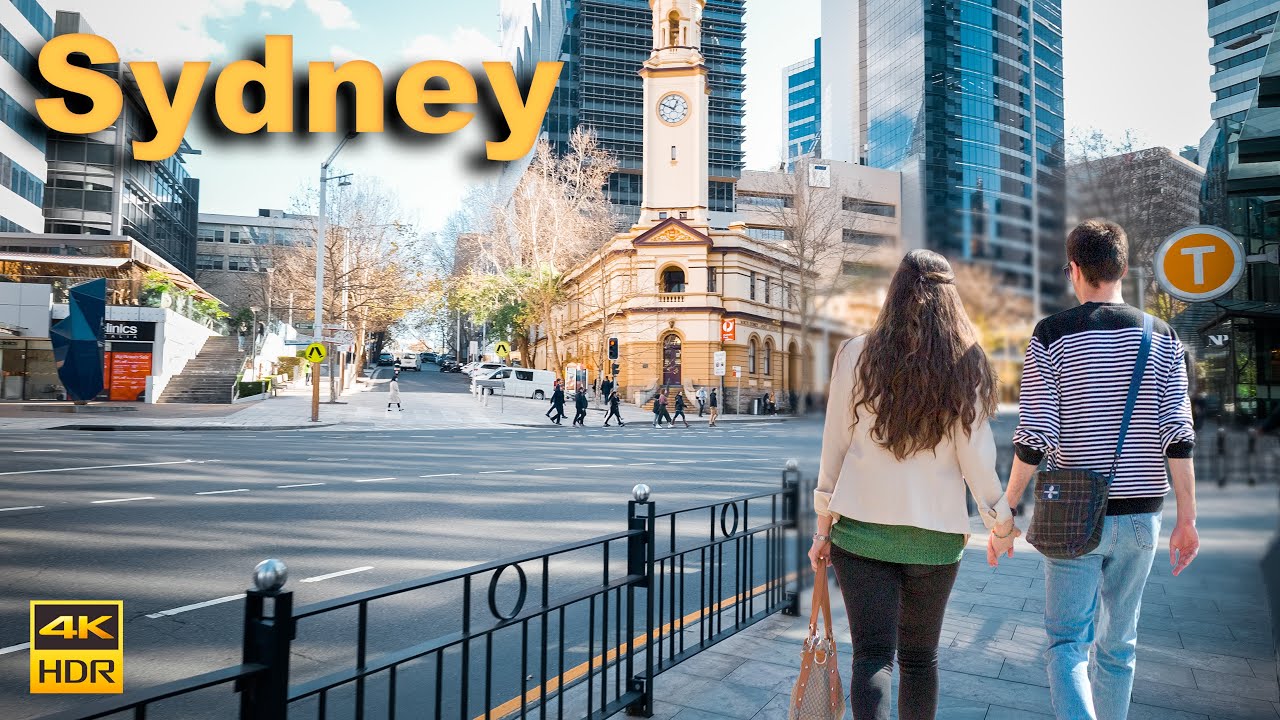 Sydney Australia Walking Tour - North Sydney in Winter | 4K HDR