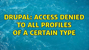 Drupal: Access denied to all profiles of a certain type