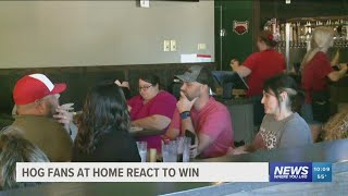 Locals host watch parties as Hogs defeat Aggies in Arlington