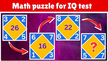 Maths puzzles model | Mathematics puzzle | IQ test #iqtest