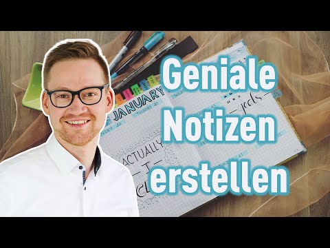 Video: So Schreiben Sie Notizen