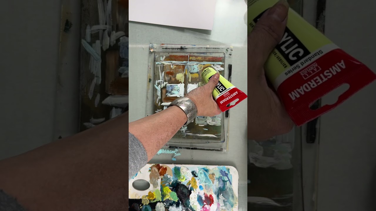 Gel Plate Monotype of Abby Road