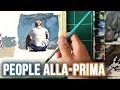 How to Paint PEOPLE Alla Prima in Watercolor