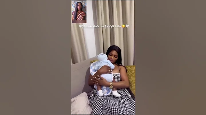 Nigerian actress, Priscilla Ojo's sister in-law Fatma performing auntie duties.they look so amazing.