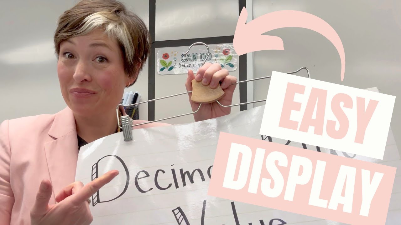 2 Cheap & Easy Ways to Hang Anchor Charts!