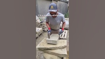 Straight line Sandstone splt #voiceover #description #stone #contentcreator