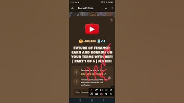 Future of Finance: Earn and Borrow on Your Terms with DeFi | Part 1 of 6 | MemeFi Youtube Video Code
