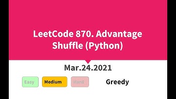 LeetCode 870. Advantage Shuffle (Python)
