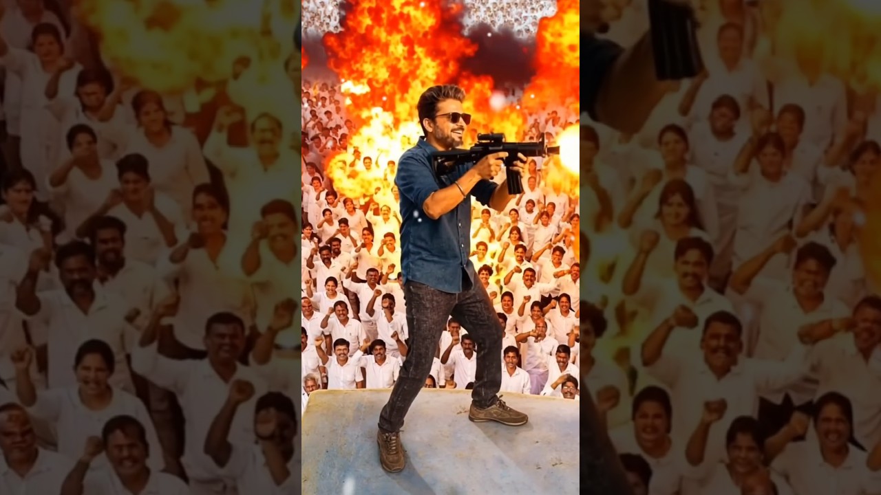 THALAPATHY 69 JANA NAYAGAN FIRST LOOK POSTER  GUN SHOOTING 💥 💥 ||