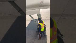 Aircraft Chocks Removing