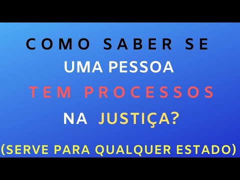 Saiba se uma pessoa tem processo em qualquer lugar do Brasil.