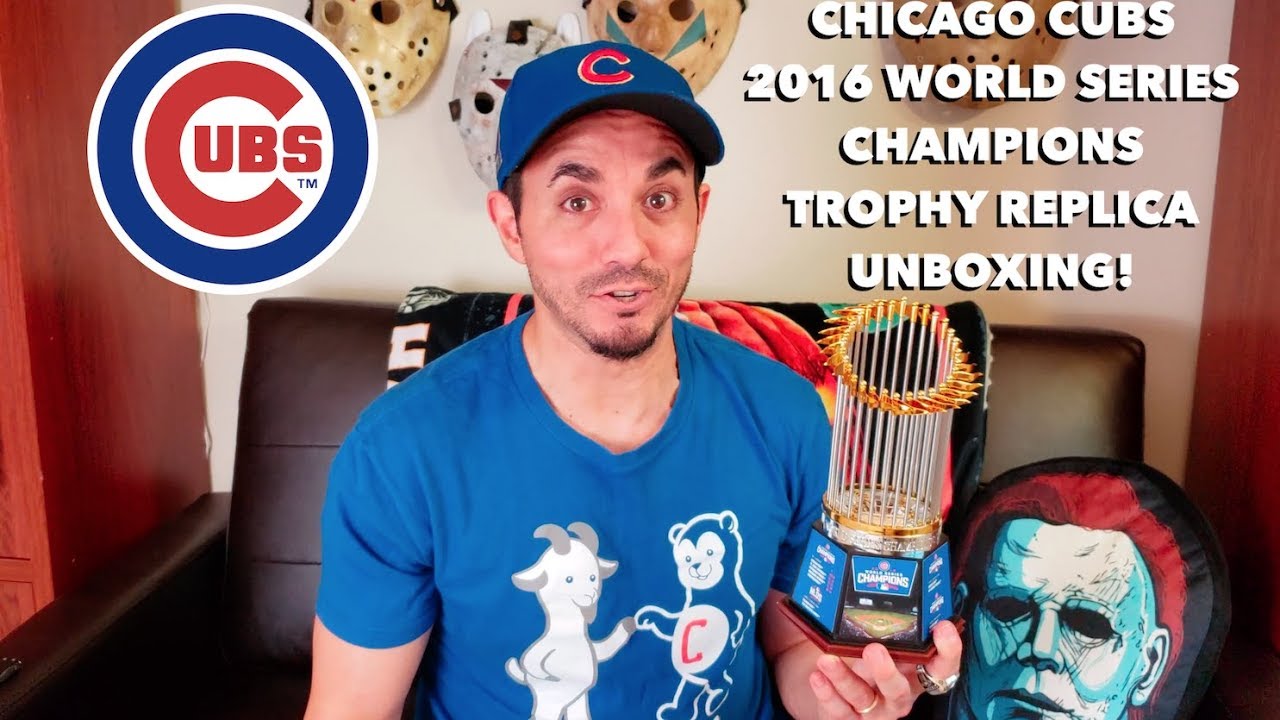 Unboxing a Chicago Cubs World Series Champions Trophy Replica from Bradford  Exchange! 