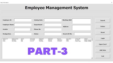 Employee Management system in Excel || How to Create Data Entry Form in Excel || Part-3