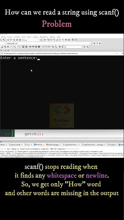 How can we read a string using scanf() in C Programming 🤔 #shorts - YouTube