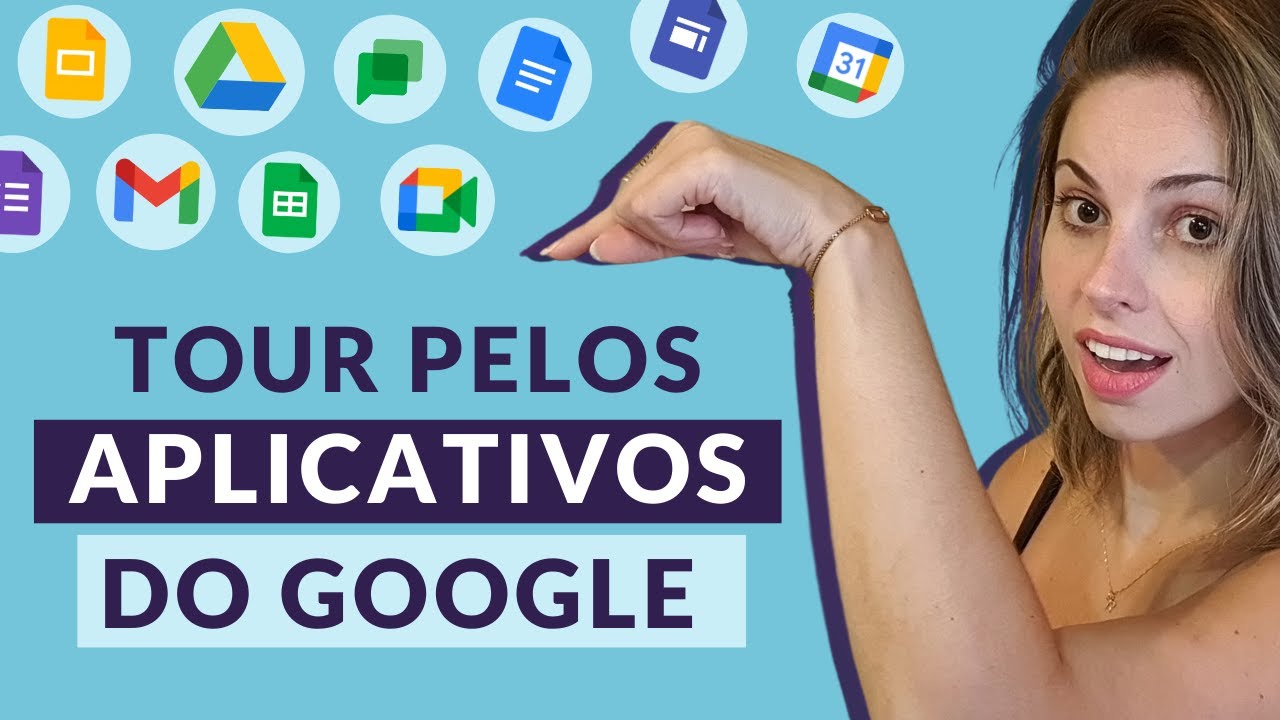 Tour pelos aplicativos do Google Workspace - Gmail, Drive, Meet, Agenda, Forms, Chat, Planilha, etc