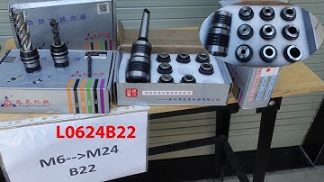 Đầu kẹp ta rô chuyên dụng M6-M24 L0624B22 lắp nhanh cho máy khoan bàn ta rô và máy ta rô tự động