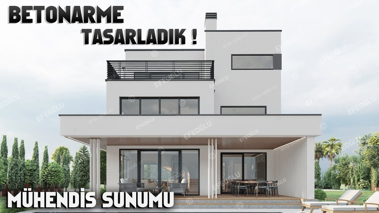 EFEOĞLU BETONARME VİLLA ( EV ) PROJESİ YAPARSA BÖYLE YAPAR ! YouTube