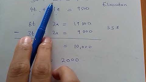 KCSE 2017. Simultaneous Equations