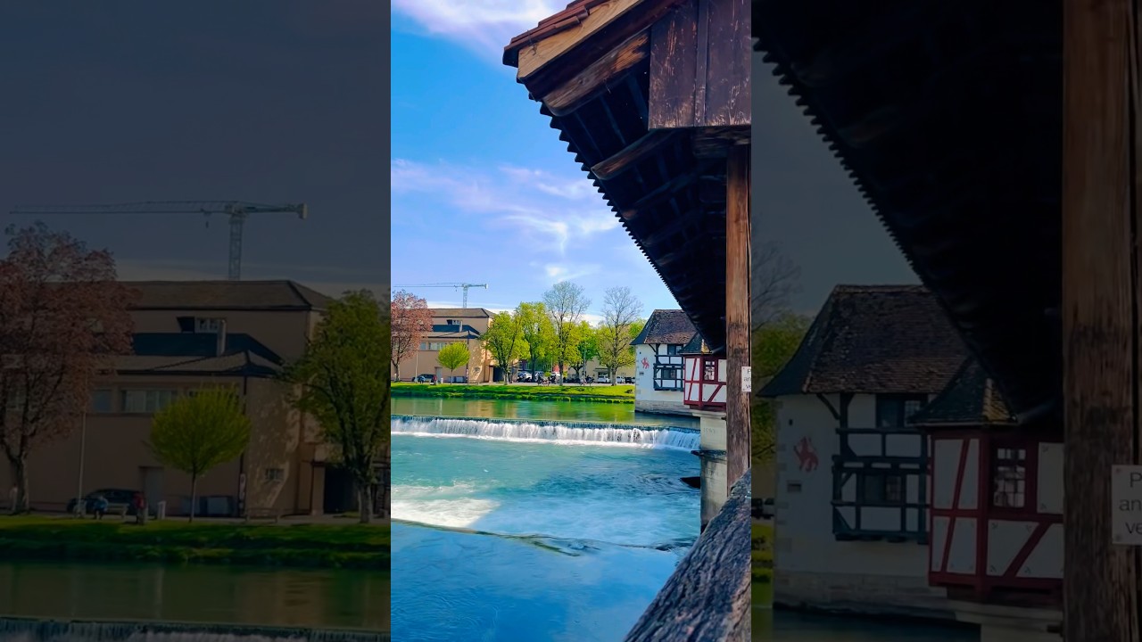 Amazing view 😍Bremgarten Of Canton Aargau Switzerland 🇨🇭 #youtubeshorts #shorts