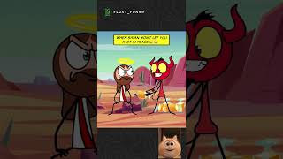 The Devil playing games 😂  #shorts  #2d #youtubeshorts #funny #animation