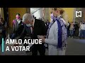 AMLO y su esposa emiten su voto en elecciones 2021 - Las Noticias