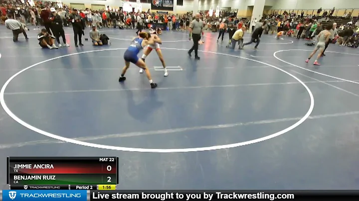 113 Lbs Champ. Round 3 - Jimmie Ancira, TX Vs Benj...