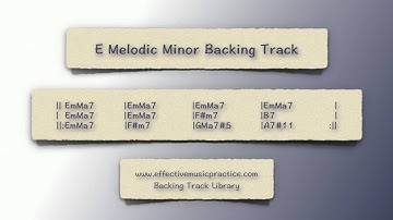 E Melodic Minor Backing Track