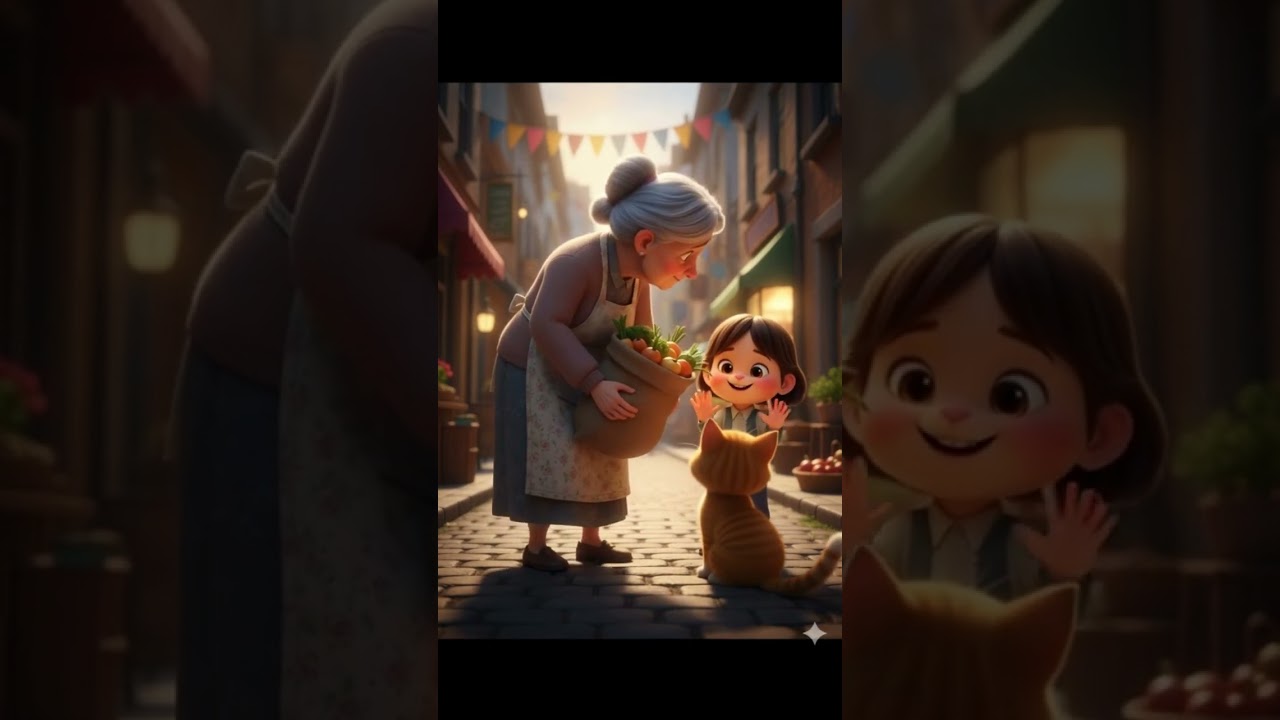 Helping Cat Story | Emotional Short. #explore #cartoon #reels #moralstories #shortvideo #animation