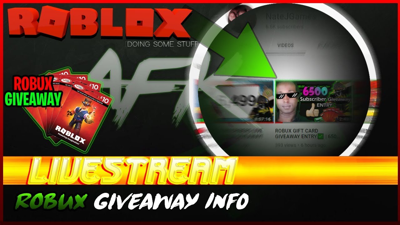 Afk Arsenal Live Robux Giveaway Roblox Arsenal Youtube - robux giveaway every 10 subs free robux roblox live