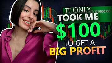IT ONLY TOOK ME $100 TO GET A BIG PROFIT | Binary options strategy for beginners