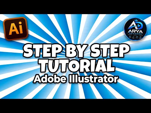 How to Create Sunburst Background in Adobe Illustrator | Easy Graphic Design Tutorial