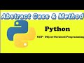Abstraction in Python Explained | Abstract Class &amp; Method | Python OOPs Tutorial