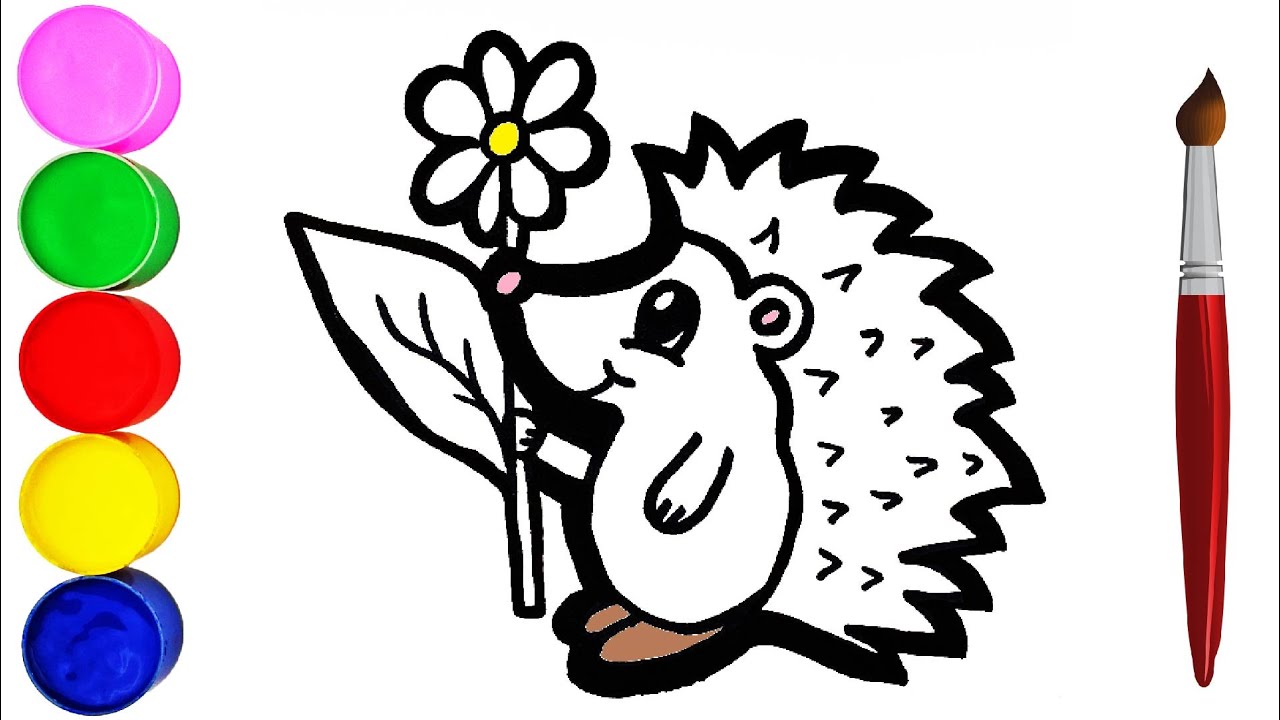 Igel Einfach Zeichnen für Kinder Malen für Kinder - YouTube