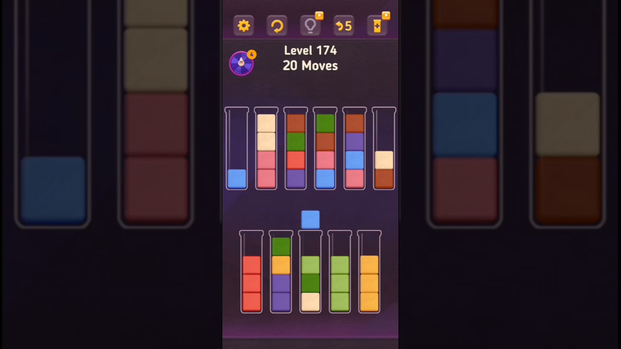 Block King Sort Puzzle Level 171 to Level 180